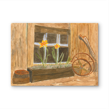 Daffodil Hill Watercolor Print by Claudia Buchanan
