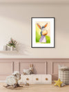 Whimsical Donkey Watercolor Print — Matted or Framed