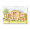 Garden Shed Watercolor Print by Claudia Buchanan