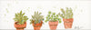 Herb Garden — Original Alcohol Ink Painting on Ceramic Tile