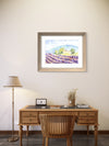 Hills of Provence – Lavender Watercolor Print by Claudia Buchanan
