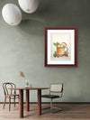 Hot Apple Cider on a Cold Night – Watercolor Print