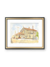Maxwell Train Depot, 1905 — Watercolor Sketch Art Print
