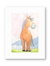 Happy Pony Whimsical Watercolor Print
