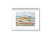 Provence Lavender Field — France Watercolor Art Print