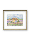 Provence Lavender Field — France Watercolor Art Print