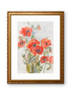 Red Poppies Bouquet — Watercolor Floral Art Print