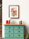 Red Poppies Bouquet — Watercolor Floral Art Print