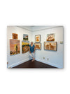 Long Day on the Range — Original Rust Transfer Art on Organic Cotton Canvas by Claudia Buchanan
