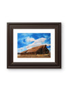 Williams Barn — Rusted Roof & Cloudy Sky Watercolor Art Print