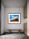 Williams Barn — Rusted Roof & Cloudy Sky Watercolor Art Print