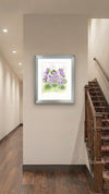 Spring Violets — Watercolor Floral Art Print by Claudia Buchanan