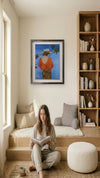 Boho Colorado Girl Watercolor Print by Claudia Buchanan