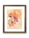Orange Poppies — Happy Floral Watercolor Art Print