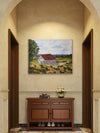 Sonoma County Wine Country — Original Framed Textile Fiber Art Wall Hanging by Claudia Buchanan